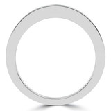 Round Lab Created Diamond Semi-Eternity Wedding Band Ring in White Gold (MVSXB1047-W)