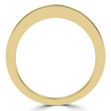 Round Lab Created Diamond Semi-Eternity Wedding Band Ring in Yellow Gold (MVSXB1047-Y)