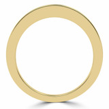 Round Lab Created Diamond Semi-Eternity Wedding Band Ring in Yellow Gold (MVSXB1047-Y)