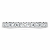 Round Lab Created Diamond Semi-Eternity Wedding Band Ring in White Gold (MVSXB1053-W)
