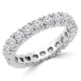 1 2/3 - 2 1/20 CTW Full Eternity Round Lab Created Diamond Anniversary Wedding Band Ring in White Gold (MVSAR1004-W)