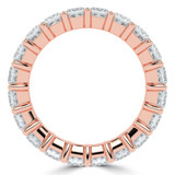 3 9/10 to 4 3/4 CTW Full Eternity Princess Lab Created Diamond Anniversary Wedding Band Ring in Rose Gold (MVSAR1013-R)