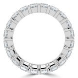 3 9/10 to 4 3/4 CTW Full Eternity Princess Lab Created Diamond Anniversary Wedding Band Ring in White Gold (MVSAR1013-W)