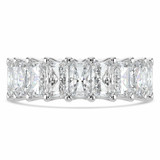 5 4/5 to 7 1/3 CTW Full Eternity Radiant Lab Created Diamond Anniversary Wedding Band Ring in White Gold (MVSAR1014-W)