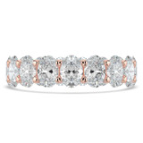 4 7/8 to 6 1/10 CTW Full Eternity Oval Lab Created Diamond Anniversary Wedding Band Ring in Rose Gold (MVSAR1015-R)