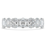 4 7/8 to 6 1/10 CTW Full Eternity Oval Lab Created Diamond Anniversary Wedding Band Ring in White Gold (MVSAR1015-W)
