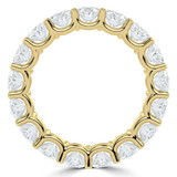 4 7/8 to 6 1/10 CTW Full Eternity Oval Lab Created Diamond Anniversary Wedding Band Ring in Yellow Gold (MVSAR1015-Y)