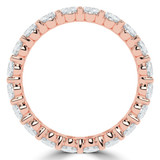 3 1/3 to 4 1/4 CTW Full Eternity Oval Lab Created Diamond Anniversary Wedding Band Ring in Rose Gold (MVSAR1016-R)