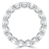5 7/8 to 7 2/5 CTW Full Eternity Asscher Lab Created Diamond Anniversary Wedding Band Ring in White Gold (MVSAR1017-W)