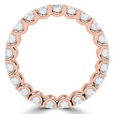 5 4/5 to 7 1/3 CTW Full Eternity Emerald Lab Created Diamond Anniversary Wedding Band Ring in Rose Gold (MVSAR1018-R)