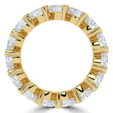 4 1/10 to 5 1/3 CTW Full Eternity Heart Lab Created Diamond Anniversary Wedding Band Ring in Yellow Gold (MVSAR1019-Y)