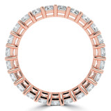 3 7/8 to 5 CTW Full Eternity Radiant Lab Created Diamond Anniversary Wedding Band Ring in Rose Gold (MVSAR1020-R)