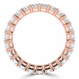 3 7/8 to 5 CTW Full Eternity Radiant Lab Created Diamond Anniversary Wedding Band Ring in Rose Gold (MVSAR1020-R)