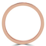 Round Diamond Semi-Eternity Wedding Band Ring in Rose Gold (MVSXB0012-R)