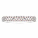 Round Diamond Semi-Eternity Wedding Band Ring in Rose Gold (MVSXB0037-R)