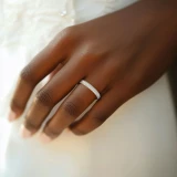 Round Diamond Semi-Eternity Wedding Band Ring in Yellow Gold (MVSXB0037-Y)