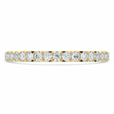Round Diamond Semi-Eternity Wedding Band Ring in Yellow Gold (MVSXB0048-Y)