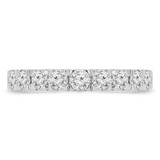 Round Diamond Semi-Eternity Wedding Band Ring in White Gold (MVSXB0051-W)