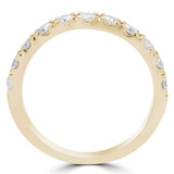 Round Diamond Semi-Eternity Wedding Band Ring in Yellow Gold (MVSXB0051-Y)