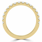 Round Diamond Semi-Eternity Wedding Band Ring in Yellow Gold (MVSXB0053-Y)