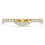 Round Diamond Semi-Eternity Wedding Band Ring in Yellow Gold (MVSXB0055-Y)