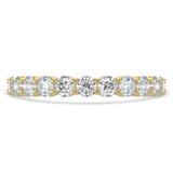 Round Diamond Semi-Eternity Wedding Band Ring in Yellow Gold (MVSXB0058-Y)