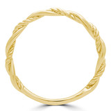Twist Classic Wedding Band Ring in Yellow Gold (MVSXB0059-Y)