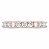 Round Diamond Semi-Eternity Wedding Band Ring in Rose Gold (MVSXB0062-R)