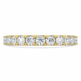 Round Diamond 3/4 Way Semi-Eternity Wedding Band Ring in Yellow Gold (MVSXB0072-Y)