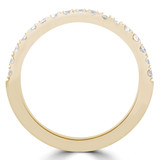Round Diamond Semi-Eternity Wedding Band Ring in Yellow Gold (MVSXB0075-Y)