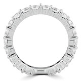 Round Diamond 3/4 Way Semi-Eternity Wedding Band Ring in White Gold (MVSXB0078-W)