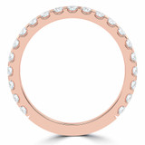 Round Diamond 3/4 Way Semi-Eternity Wedding Band Ring in Rose Gold (MVSXB0082-R)
