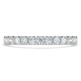 Round Diamond 3/4 Way Semi-Eternity Wedding Band Ring in White Gold (MVSXB0082-W)