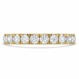 Round Diamond 3/4 Way Semi-Eternity Wedding Band Ring in Yellow Gold (MVSXB0083-Y)