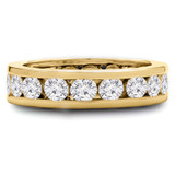 1 2/5 - 1 2/3 CTW Full Eternity Round Diamond Anniversary Wedding Band Ring in Yellow Gold (MVSAR0006-Y)