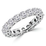 2 3/4 - 3 3/8 CTW Full Eternity Round Diamond Anniversary Wedding Band Ring in White Gold (MVSAR0008-W)