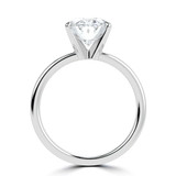 2 CTW Oval Lab Created Diamond Solitaire Engagement Ring With an IGI Certified 2 CT VS1 D Center in 14K White Gold (MVSHE1362-W)