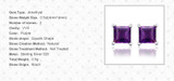 3/5 CTW Princess Purple Amethyst 4-Prong Stud Earrings in 0.925 White Sterling Silver (MDS170176)