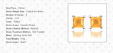 3/5 CTW Princess Yellow Citrine 4-Prong Stud Earrings in 0.925 White Sterling Silver (MDS170251)