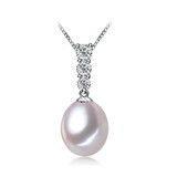 Bar Necklace in 0.925 White Sterling Silver (MDS210127)