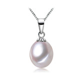 CTW Round White Freshwater Pearl Semi-Eternity Rose Gold Plated Ring in 0.925 White Sterling Silver (MDS210221)