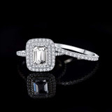 Twisted Cocktail Ring in 0.925 White Sterling Silver Ajustable size (MDS230195)