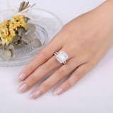 Twisted Cocktail Ring in 0.925 White Sterling Silver Ajustable size (MDS230195)