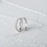 Halo Stud Earrings in 0.925 White Sterling Silver (MDS230234)