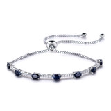 Oval Black Spinel Leaf Nature Pendant Necklace in 0.925 White Sterling Silver With Chain (MDS210005)
