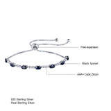 Oval Black Spinel Leaf Nature Pendant Necklace in 0.925 White Sterling Silver With Chain (MDS210005)