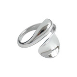 Cushion Green  Split-shank Cushion Halo Cocktail Ring in 0.925 White Sterling Silver with Accents (MDS230088)