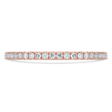 Round Lab Created Diamond 3/4 Way Semi-Eternity Wedding Band Ring in Rose Gold (MVSXB1090-R)