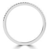 Round Lab Created Diamond Semi-Eternity Wedding Band Ring in White Gold (MVSXB1100-W)