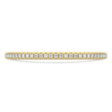 Round Lab Created Diamond Semi-Eternity Wedding Band Ring in Yellow Gold (MVSXB1112-Y)